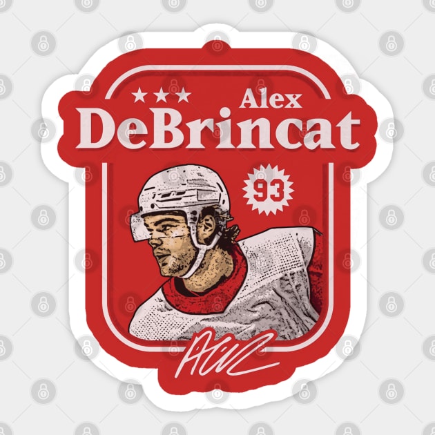 Alex DeBrincat Detroit Cover Sticker by ClarityMacaws